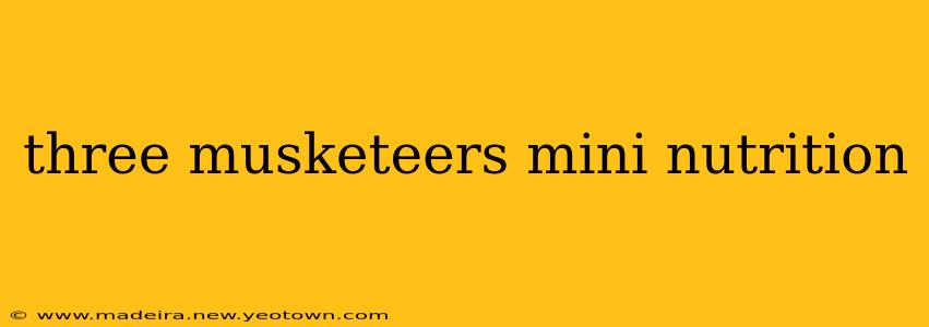 three musketeers mini nutrition