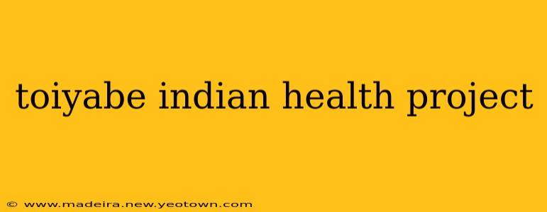 toiyabe indian health project