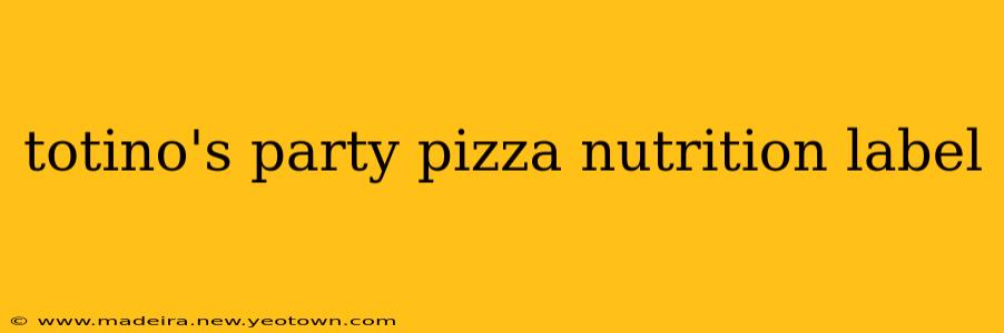 totino's party pizza nutrition label