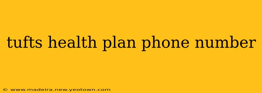 tufts health plan phone number