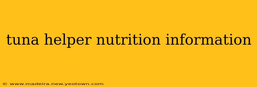 tuna helper nutrition information