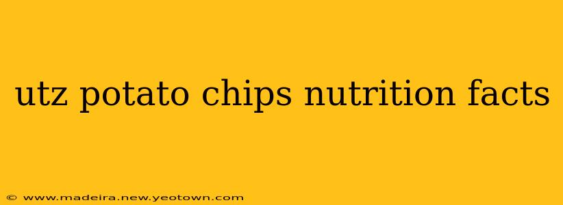 utz potato chips nutrition facts