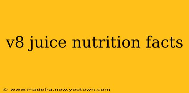v8 juice nutrition facts