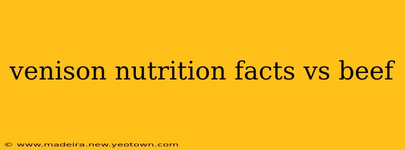 venison nutrition facts vs beef