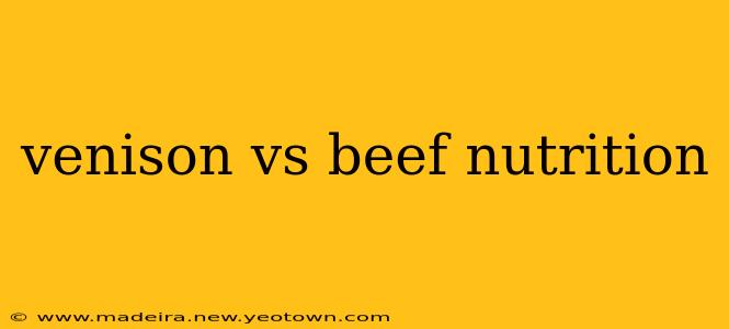 venison vs beef nutrition