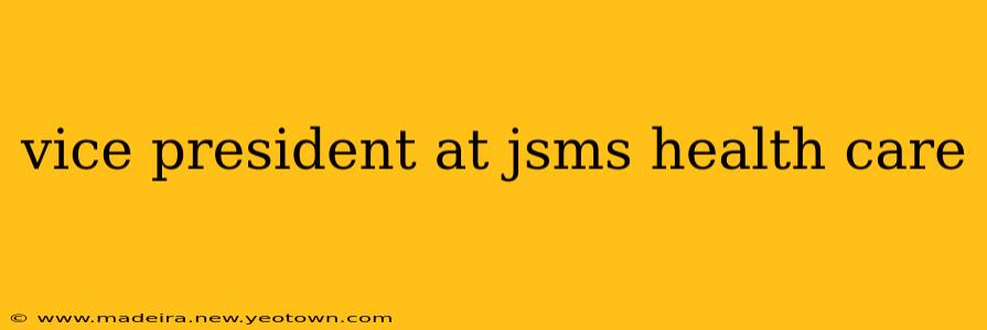 vice president at jsms health care