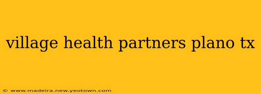 village health partners plano tx