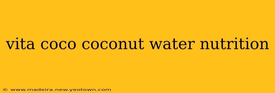 vita coco coconut water nutrition