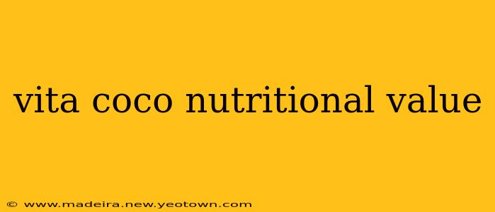 vita coco nutritional value