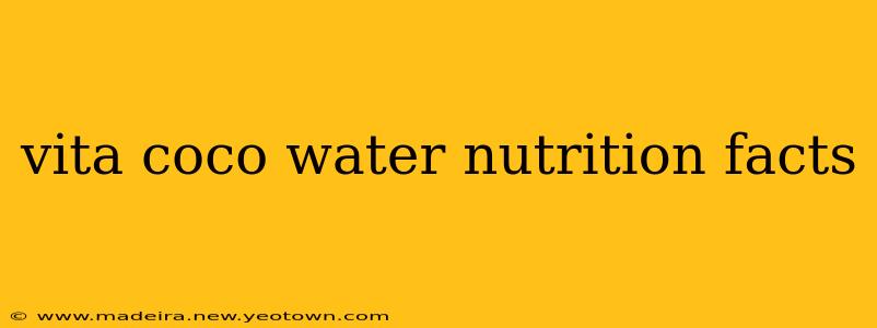 vita coco water nutrition facts