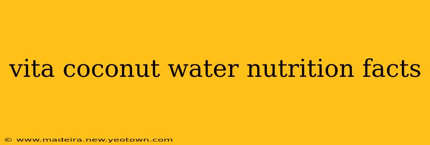 vita coconut water nutrition facts