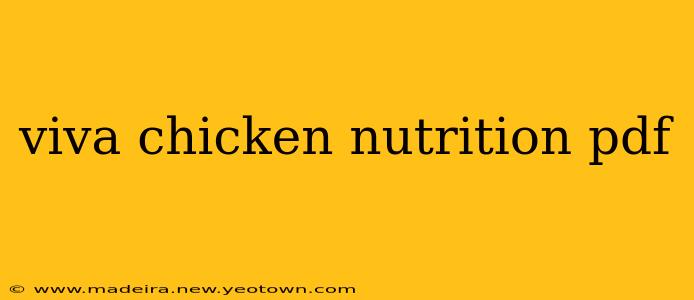 viva chicken nutrition pdf
