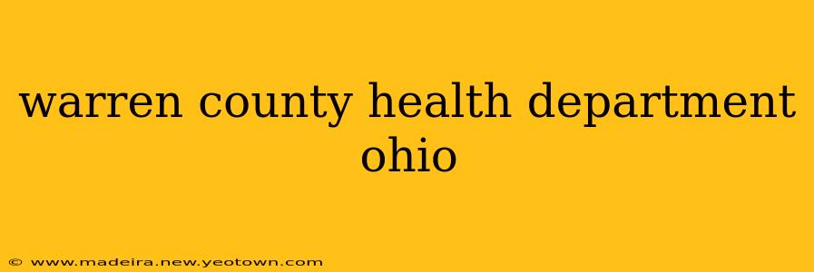 warren county health department ohio