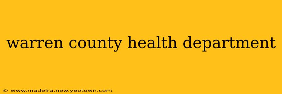 warren county health department