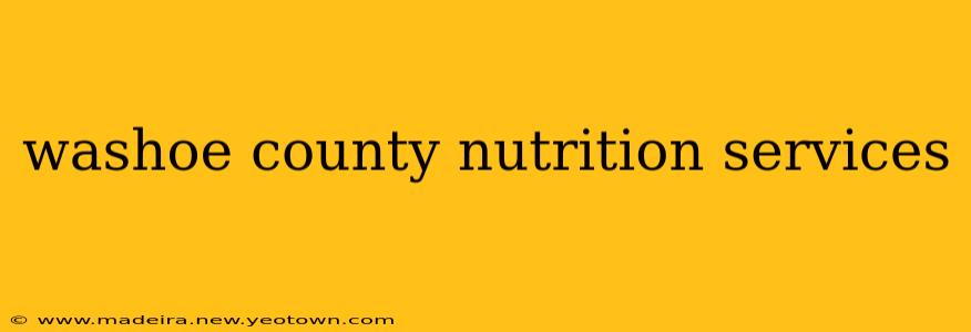 washoe county nutrition services