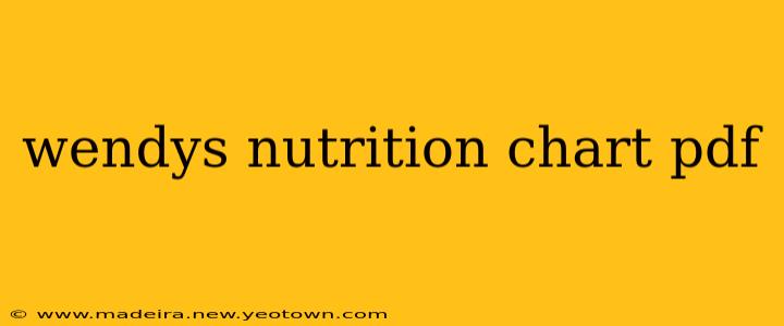 wendys nutrition chart pdf
