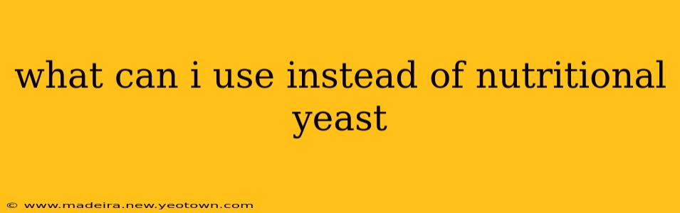 what can i use instead of nutritional yeast