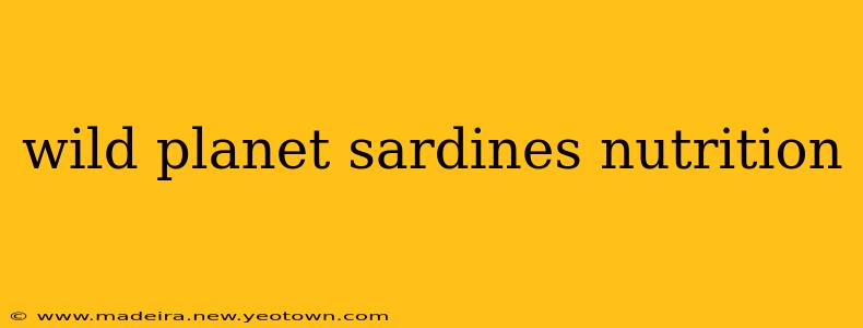 wild planet sardines nutrition