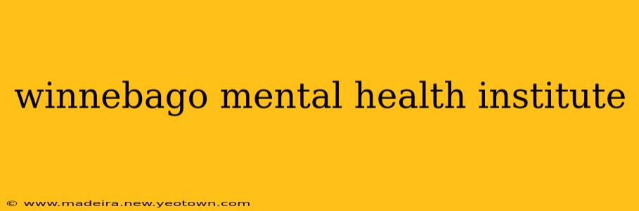 winnebago mental health institute