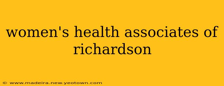 women's health associates of richardson