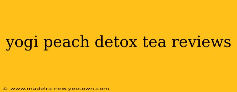 yogi peach detox tea reviews