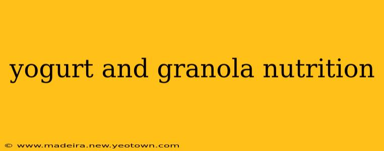 yogurt and granola nutrition