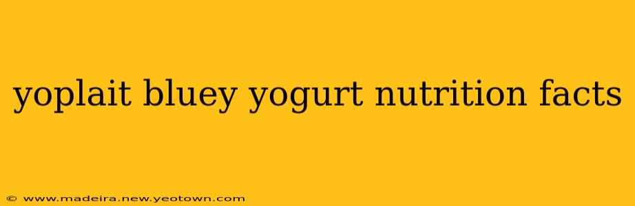 yoplait bluey yogurt nutrition facts