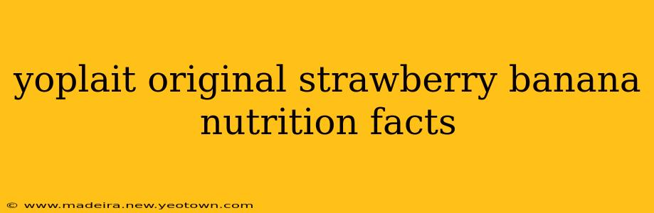 yoplait original strawberry banana nutrition facts
