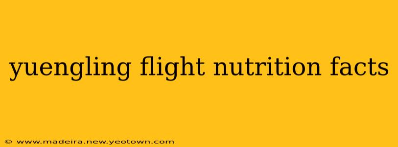yuengling flight nutrition facts
