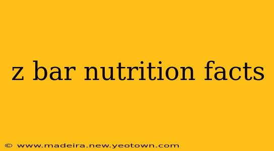 z bar nutrition facts