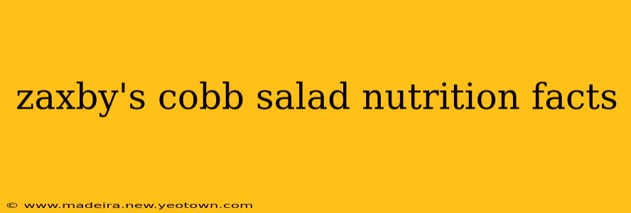 zaxby's cobb salad nutrition facts