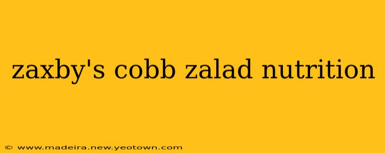 zaxby's cobb zalad nutrition